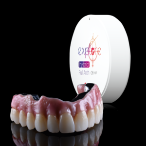 Upcera Explore Full Arch hybrid cirkonio blankai